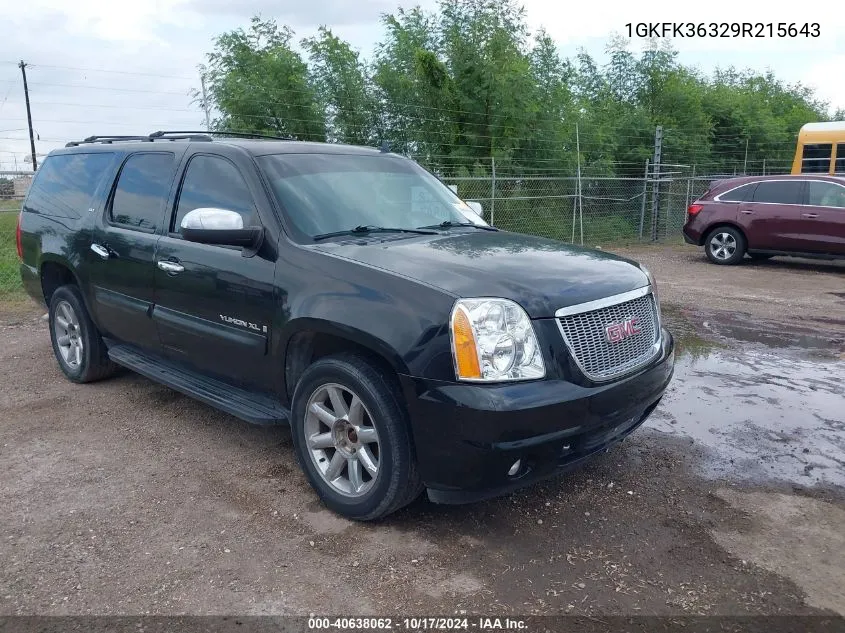 2009 GMC Yukon Xl 1500 Slt2 VIN: 1GKFK36329R215643 Lot: 40638062