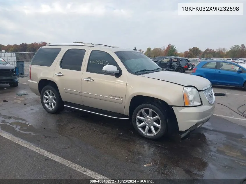 2009 GMC Yukon Denali VIN: 1GKFK032X9R232698 Lot: 40640272