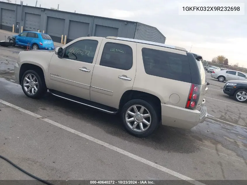 1GKFK032X9R232698 2009 GMC Yukon Denali