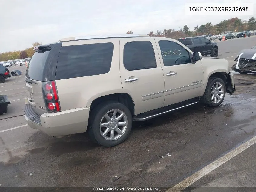 1GKFK032X9R232698 2009 GMC Yukon Denali