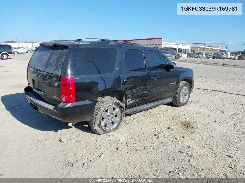 2009 GMC Yukon Slt2 VIN: 1GKFC33039R169781 Lot: 40722243