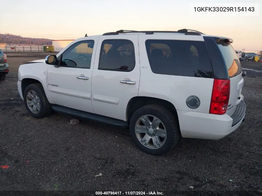 2009 GMC Yukon Slt2 VIN: 1GKFK33029R154143 Lot: 40798417