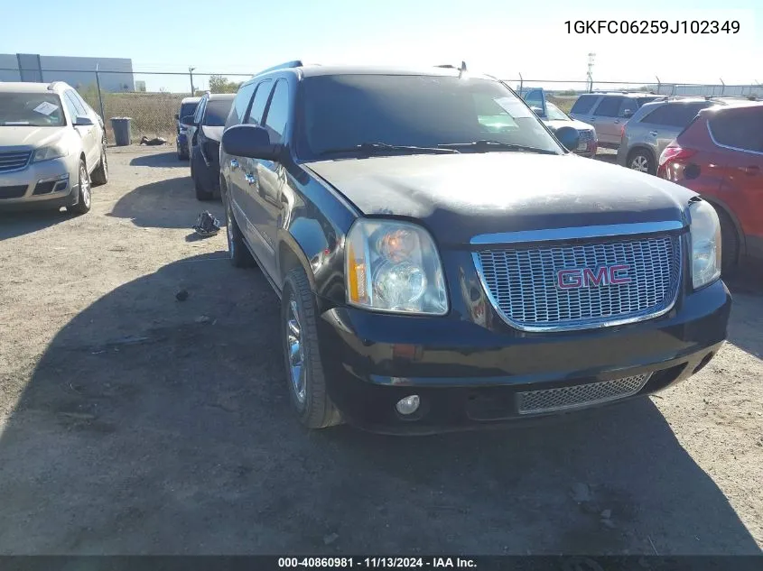 2009 GMC Yukon Xl 1500 Denali VIN: 1GKFC06259J102349 Lot: 40860981