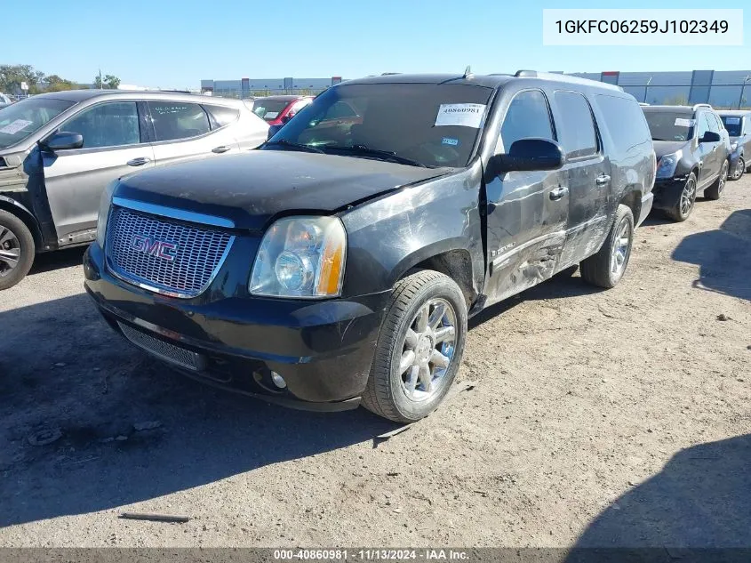 2009 GMC Yukon Xl 1500 Denali VIN: 1GKFC06259J102349 Lot: 40860981