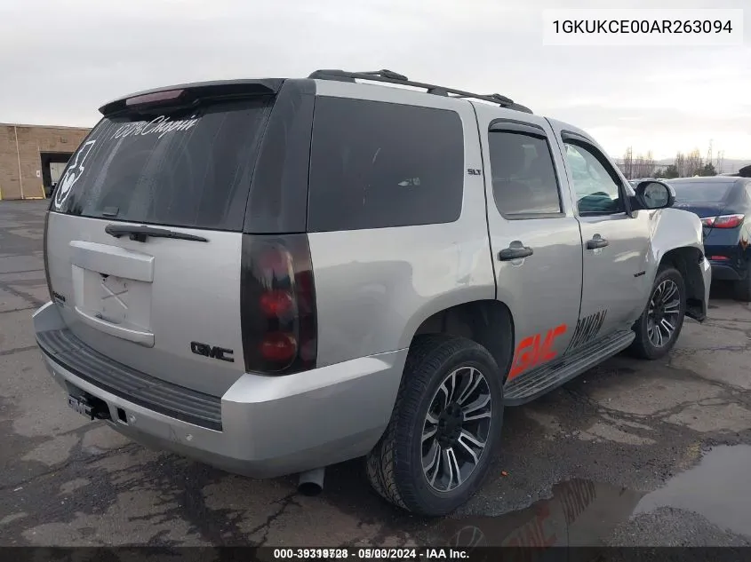 2010 GMC Yukon Slt VIN: 1GKUKCE00AR263094 Lot: 39319728