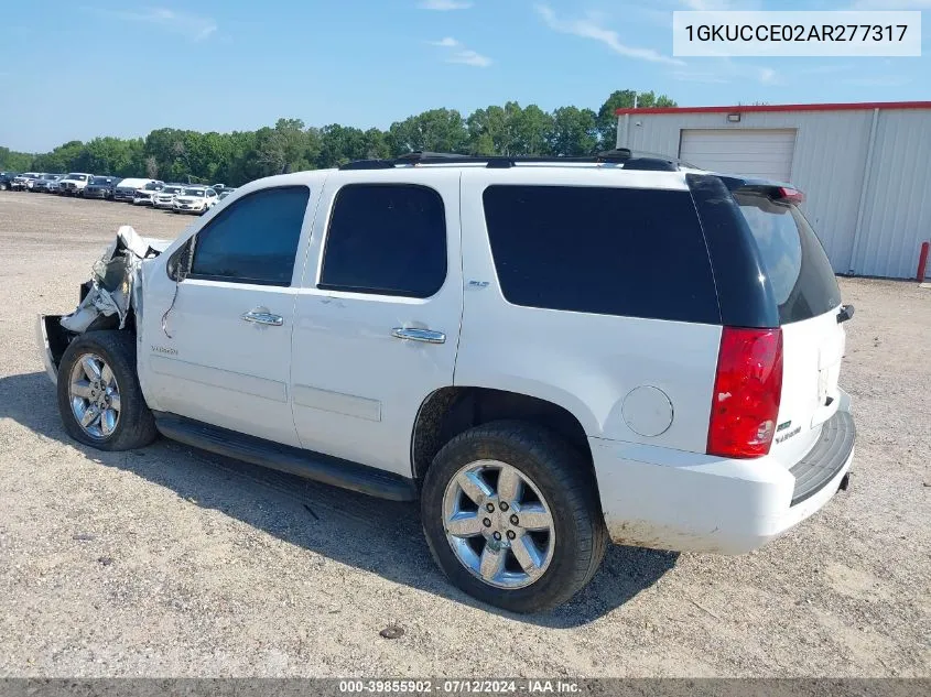 2010 GMC Yukon Slt VIN: 1GKUCCE02AR277317 Lot: 39855902