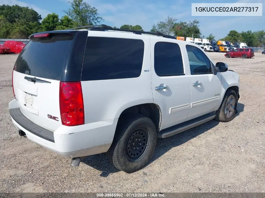 2010 GMC Yukon Slt VIN: 1GKUCCE02AR277317 Lot: 39855902