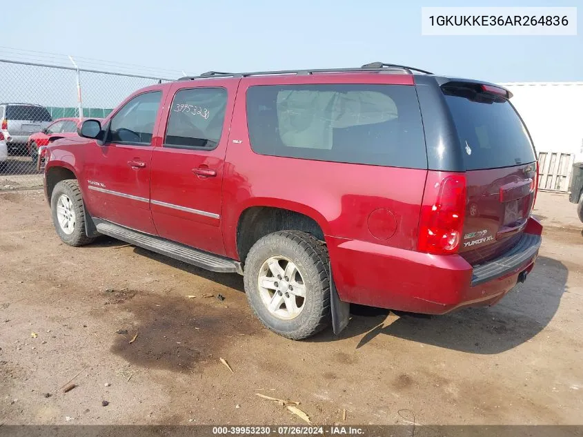 2010 GMC Yukon Xl 1500 Slt VIN: 1GKUKKE36AR264836 Lot: 39953230