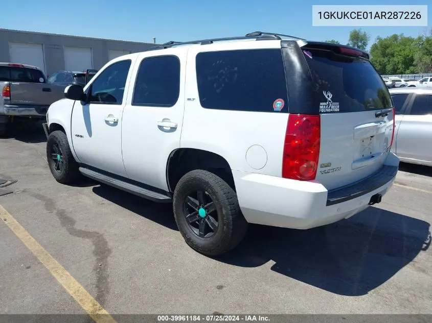 2010 GMC Yukon Slt VIN: 1GKUKCE01AR287226 Lot: 39961184