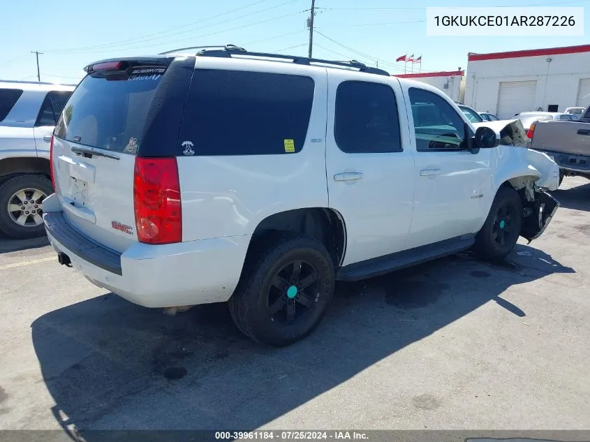 2010 GMC Yukon Slt VIN: 1GKUKCE01AR287226 Lot: 39961184