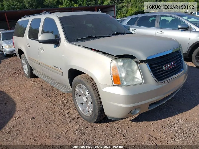 2010 GMC Yukon Xl 1500 Slt VIN: 1GKUCKE06AR150192 Lot: 40093432