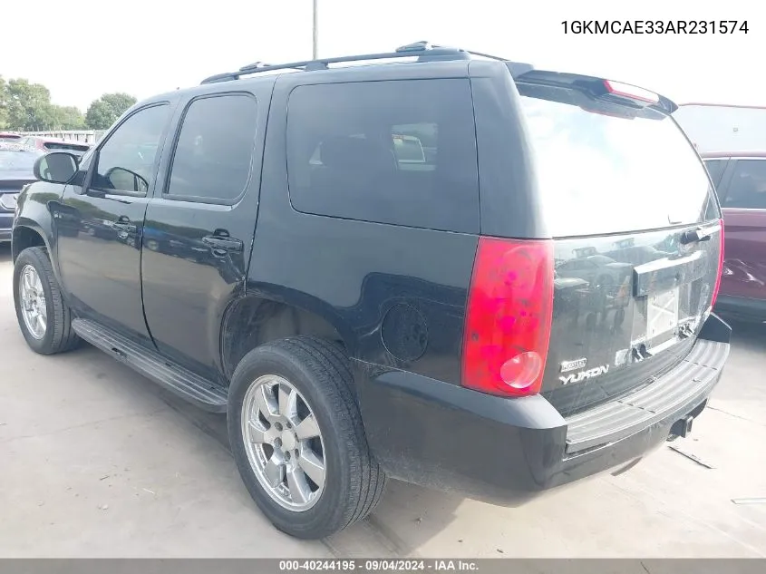 2010 GMC Yukon Sle VIN: 1GKMCAE33AR231574 Lot: 40244195