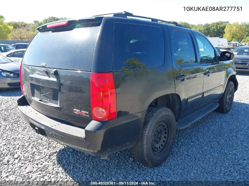 2010 GMC Yukon Sle VIN: 1GKUKAE08AR277751 Lot: 40320381