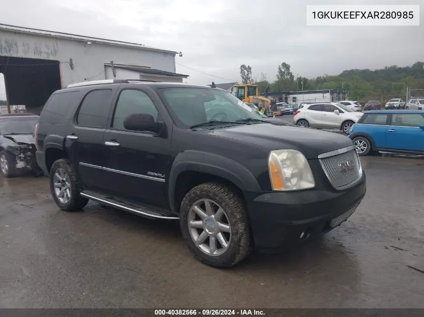 2010 GMC Yukon Denali VIN: 1GKUKEEFXAR280985 Lot: 40382566