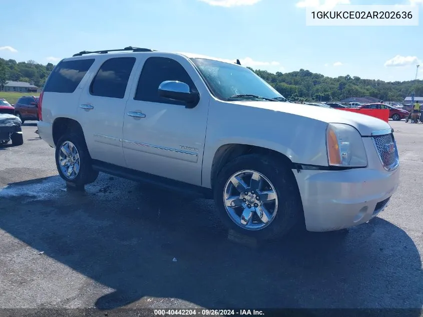 2010 GMC Yukon Slt VIN: 1GKUKCE02AR202636 Lot: 40442204