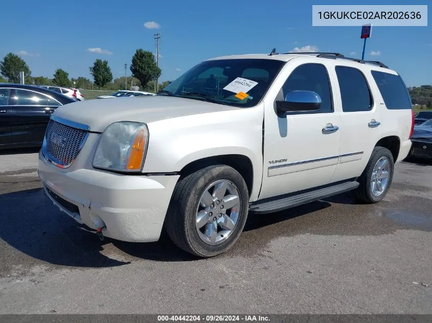 2010 GMC Yukon Slt VIN: 1GKUKCE02AR202636 Lot: 40442204