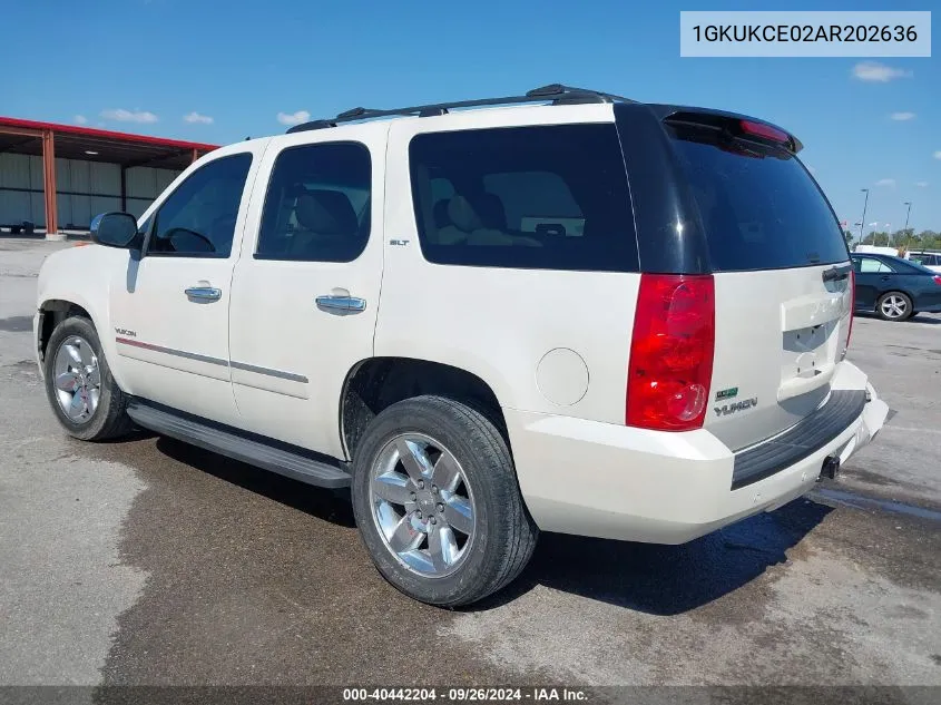 2010 GMC Yukon Slt VIN: 1GKUKCE02AR202636 Lot: 40442204