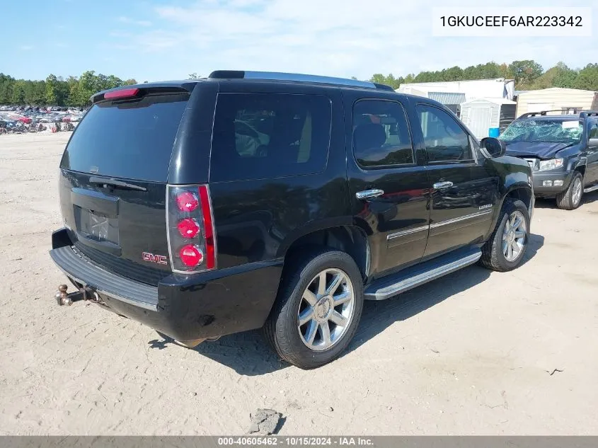 2010 GMC Yukon Denali VIN: 1GKUCEEF6AR223342 Lot: 40605462