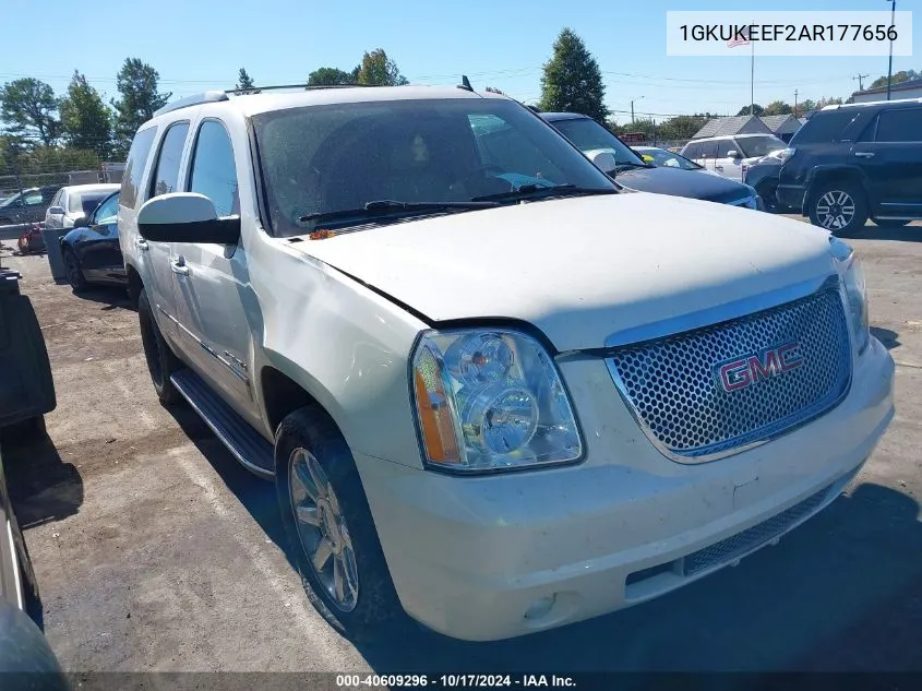 2010 GMC Yukon Denali VIN: 1GKUKEEF2AR177656 Lot: 40609296