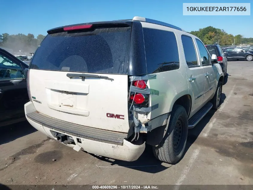 2010 GMC Yukon Denali VIN: 1GKUKEEF2AR177656 Lot: 40609296