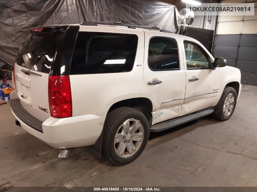 1GKUKCE08AR219814 2010 GMC Yukon Slt