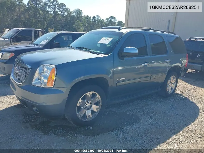 2010 GMC Yukon Slt VIN: 1GKMCCE32AR208251 Lot: 40652897