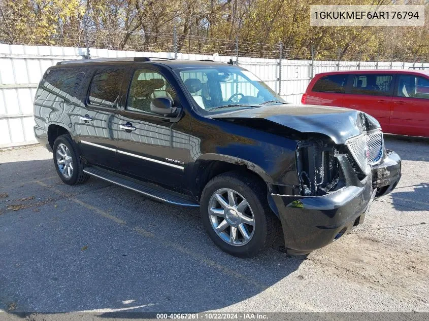 1GKUKMEF6AR176794 2010 GMC Yukon Xl 1500 Denali