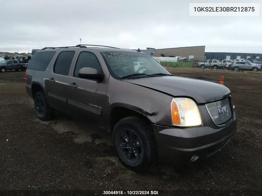 2011 GMC Yukon Xl K1500 Slt VIN: 1GKS2LE30BR212875 Lot: 30044918