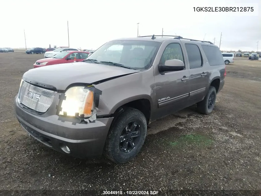 2011 GMC Yukon Xl K1500 Slt VIN: 1GKS2LE30BR212875 Lot: 30044918