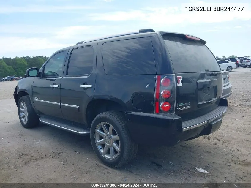 2011 GMC Yukon Denali VIN: 1GKS2EEF8BR244477 Lot: 39241308