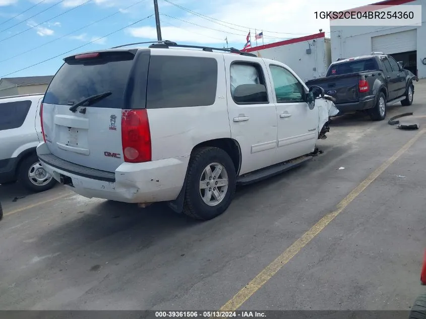 2011 GMC Yukon Slt VIN: 1GKS2CE04BR254360 Lot: 39361506