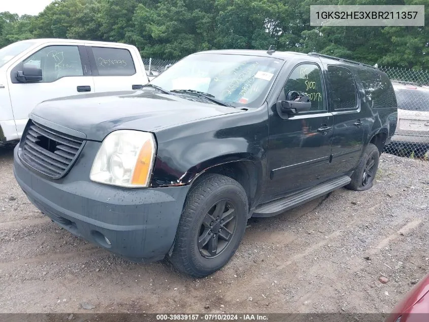 2011 GMC Yukon Xl 1500 Sle VIN: 1GKS2HE3XBR211357 Lot: 39839157