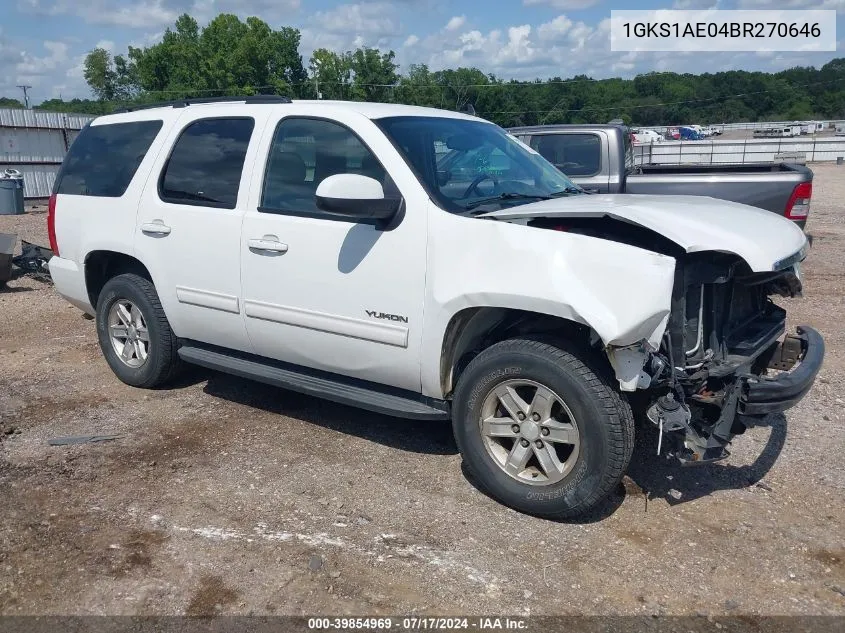 1GKS1AE04BR270646 2011 GMC Yukon Sle