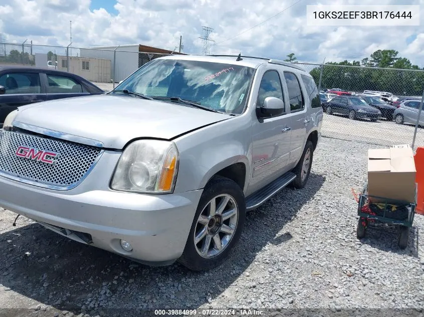 2011 GMC Yukon Denali VIN: 1GKS2EEF3BR176444 Lot: 39884999