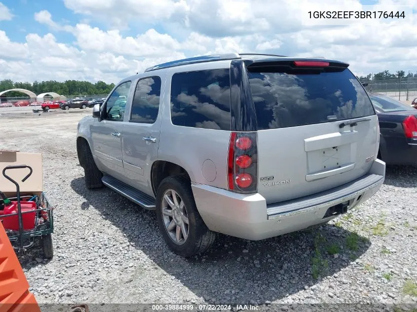 2011 GMC Yukon Denali VIN: 1GKS2EEF3BR176444 Lot: 39884999