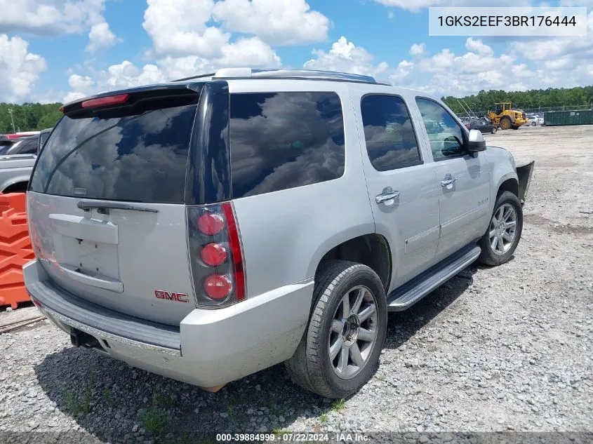 2011 GMC Yukon Denali VIN: 1GKS2EEF3BR176444 Lot: 39884999