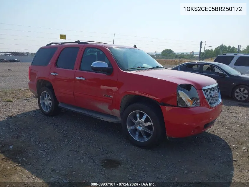 2011 GMC Yukon Slt VIN: 1GKS2CE05BR250172 Lot: 39937187