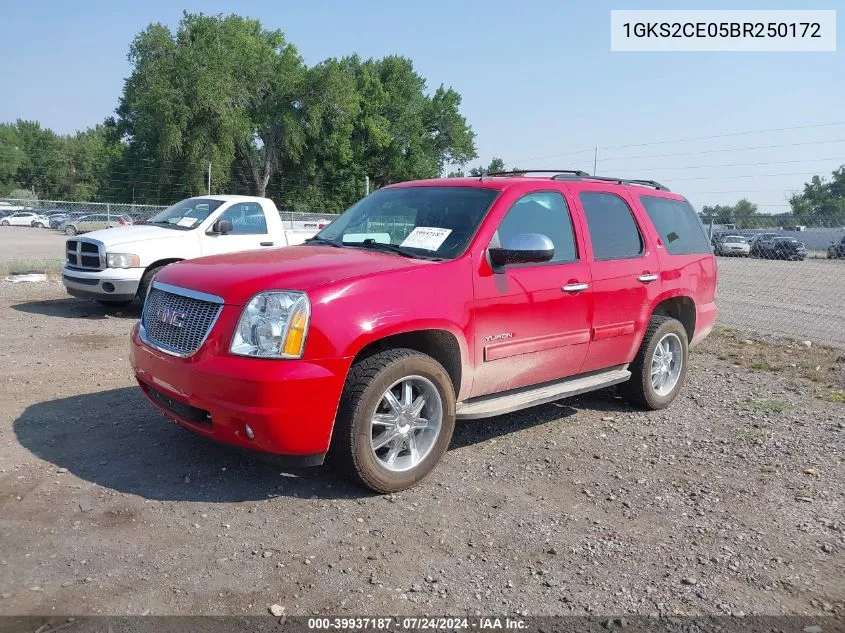 2011 GMC Yukon Slt VIN: 1GKS2CE05BR250172 Lot: 39937187