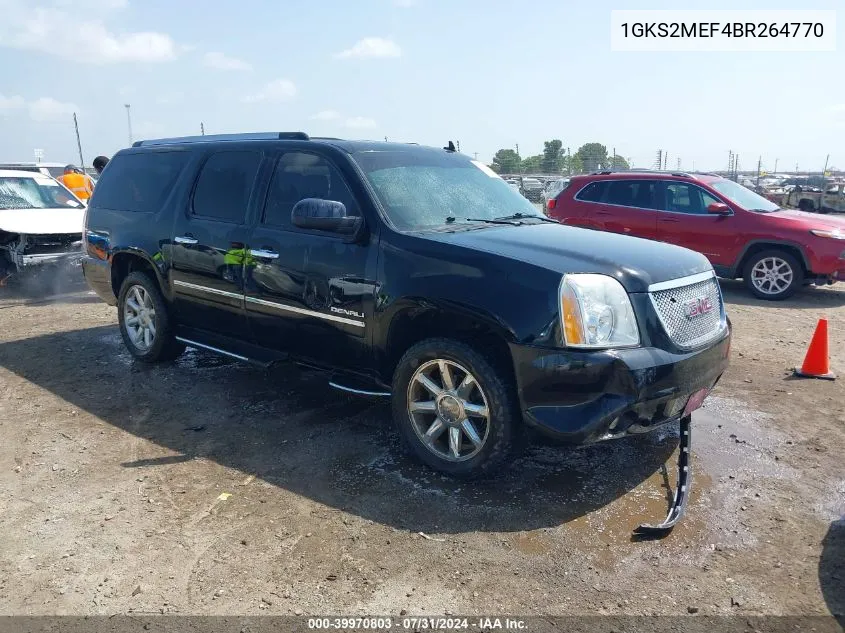 2011 GMC Yukon Xl 1500 Denali VIN: 1GKS2MEF4BR264770 Lot: 39970803