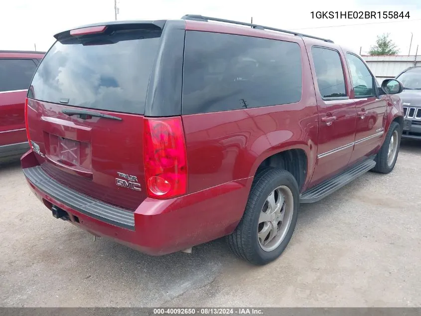 2011 GMC Yukon Xl 1500 Sle VIN: 1GKS1HE02BR155844 Lot: 40092650