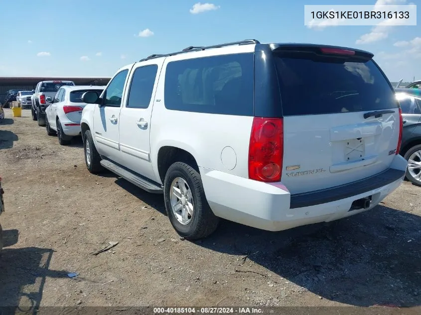 2011 GMC Yukon Xl 1500 Slt VIN: 1GKS1KE01BR316133 Lot: 40185104