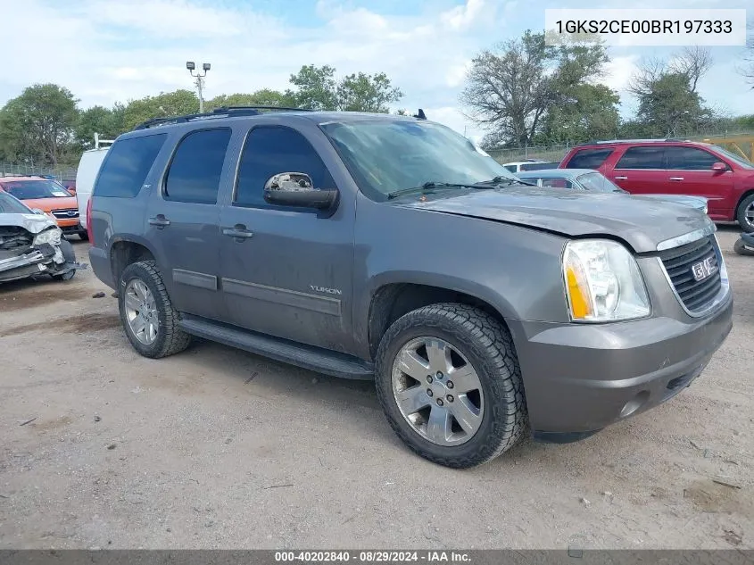 2011 GMC Yukon Slt VIN: 1GKS2CE00BR197333 Lot: 40202840