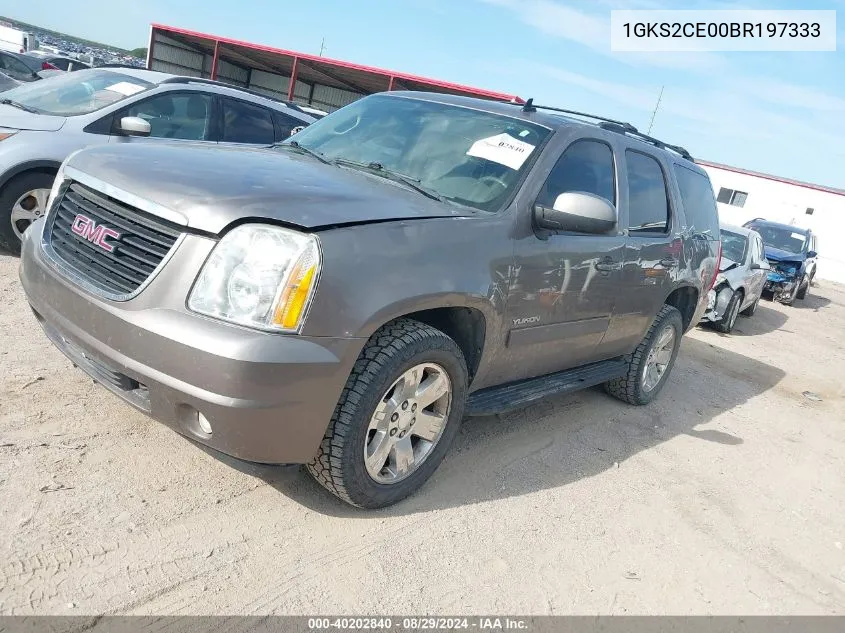 2011 GMC Yukon Slt VIN: 1GKS2CE00BR197333 Lot: 40202840