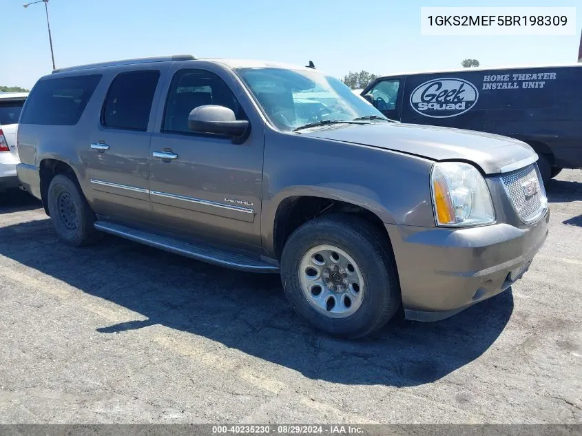 2011 GMC Yukon Xl 1500 Denali VIN: 1GKS2MEF5BR198309 Lot: 40235230