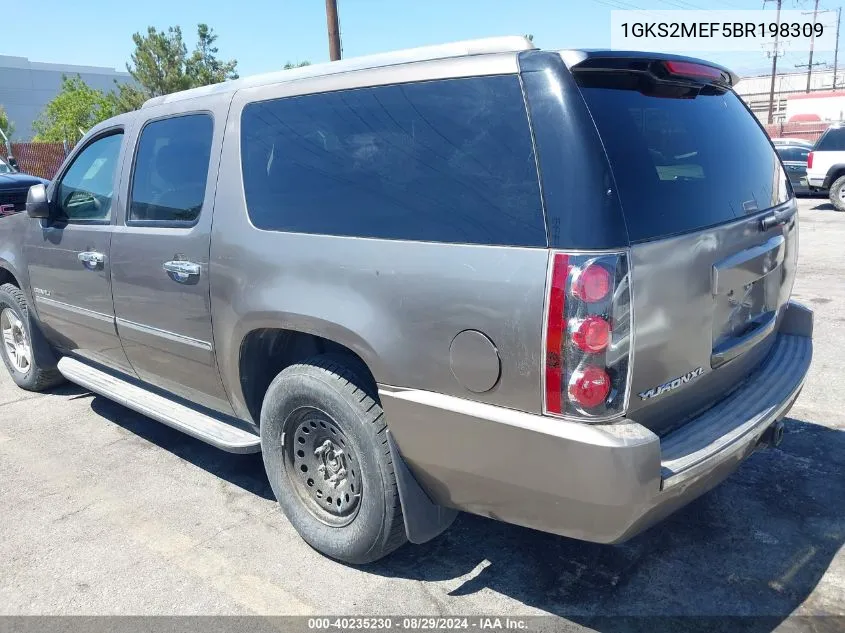 2011 GMC Yukon Xl 1500 Denali VIN: 1GKS2MEF5BR198309 Lot: 40235230