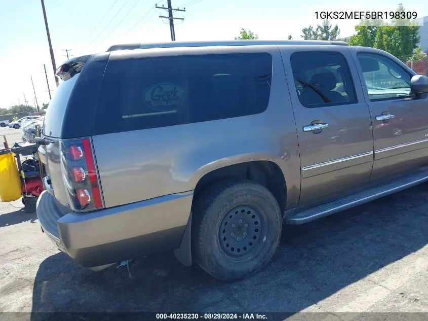 2011 GMC Yukon Xl 1500 Denali VIN: 1GKS2MEF5BR198309 Lot: 40235230