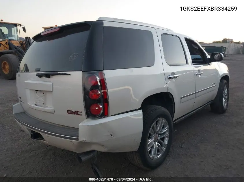 1GKS2EEFXBR334259 2011 GMC Yukon Denali