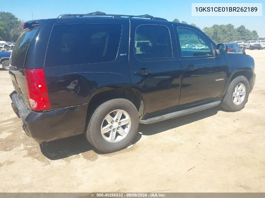 2011 GMC Yukon Slt VIN: 1GKS1CE01BR262189 Lot: 40286532