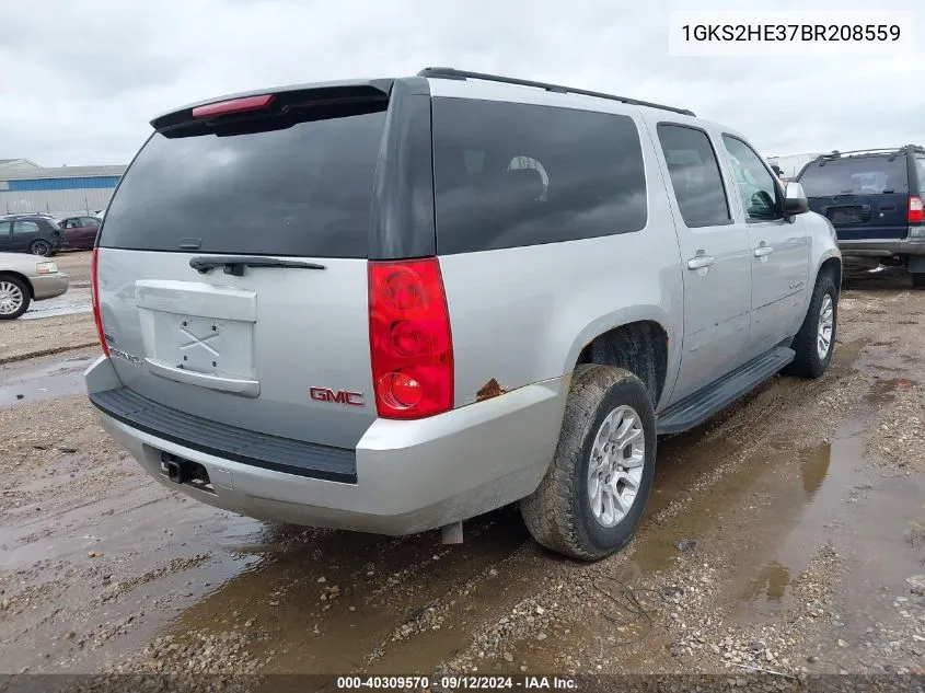 2011 GMC Yukon Xl 1500 Sle VIN: 1GKS2HE37BR208559 Lot: 40309570