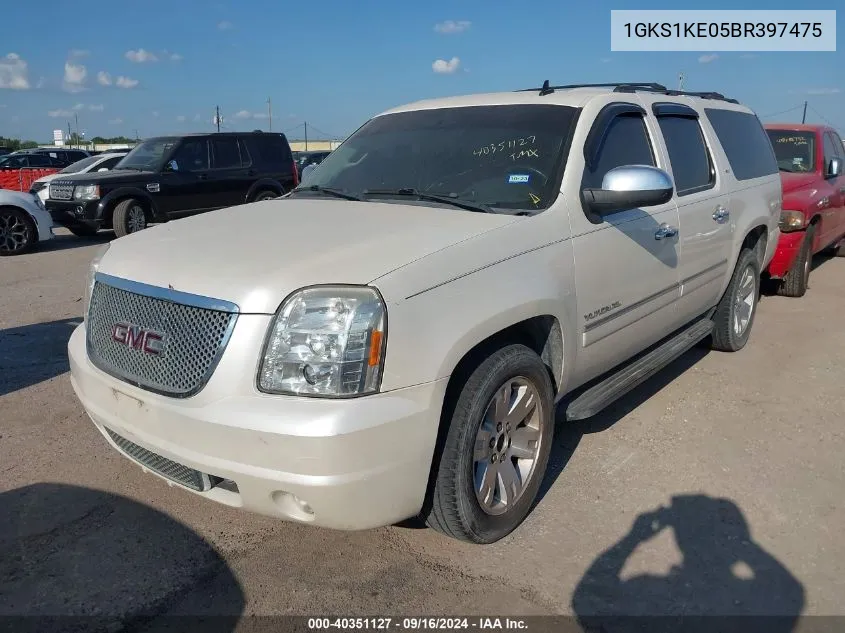 1GKS1KE05BR397475 2011 GMC Yukon Xl 1500 Slt